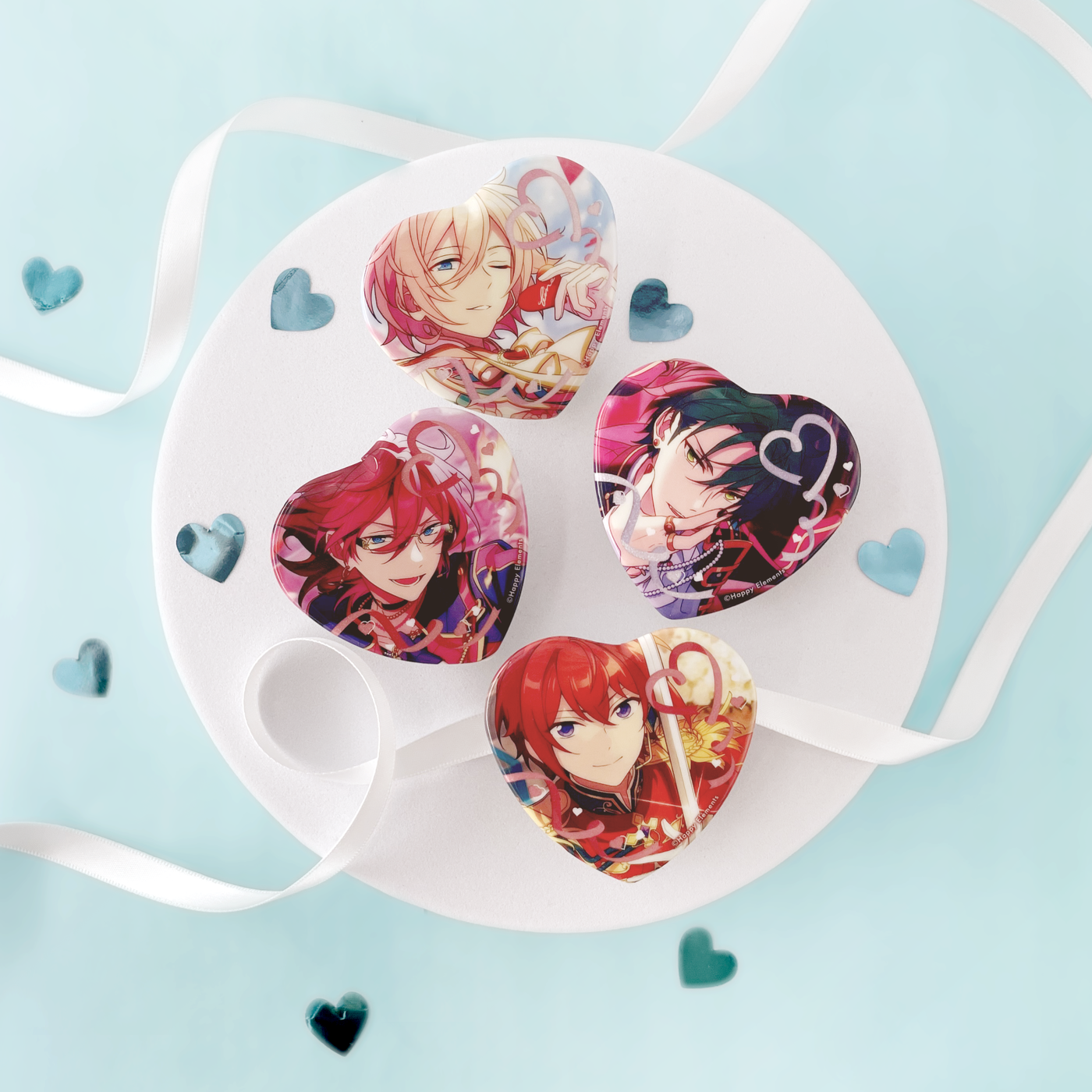 あんスタ Crazy:B 椎名ニキ 缶バッジ ハート缶バッジ 傾心徽章 ニキ