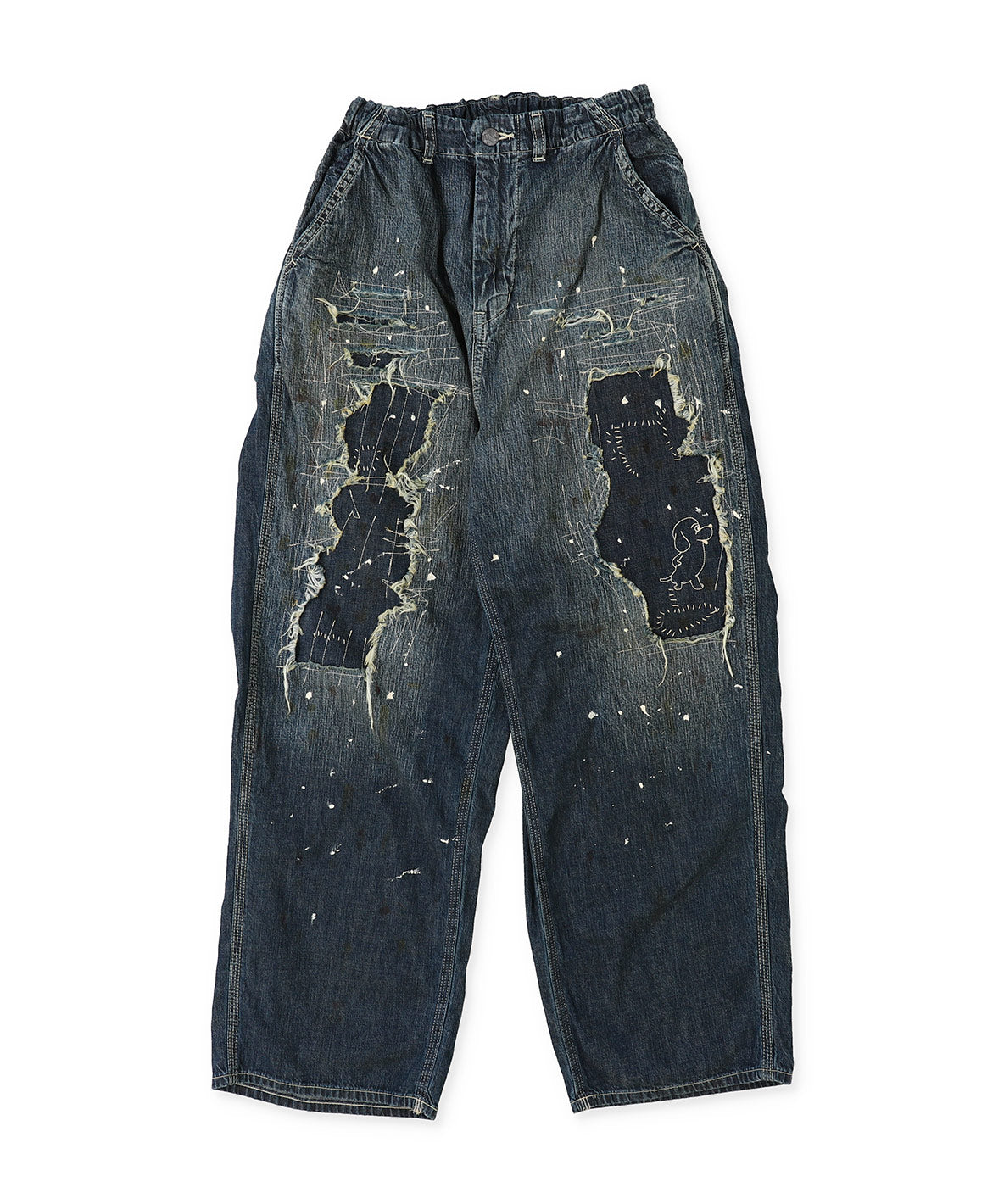 y*i様 最終価格2025SS デニムダンガリー リメイク パンツ01.150 y*i様