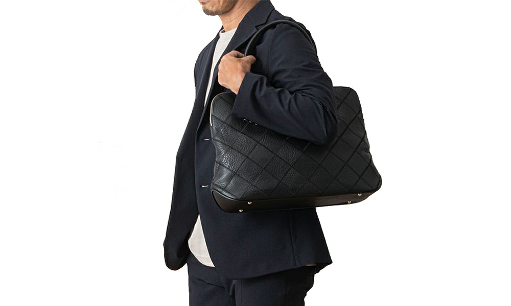 TRION トライオン トートバッグ PANEL ボストントート（シボ革