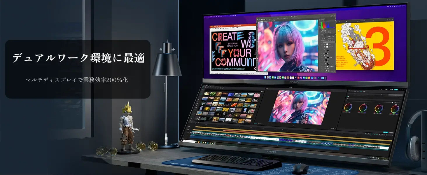 INNOCN 43.8インチ DFHD 120Hz IPS クリエイターモニター | WR44 PLUS