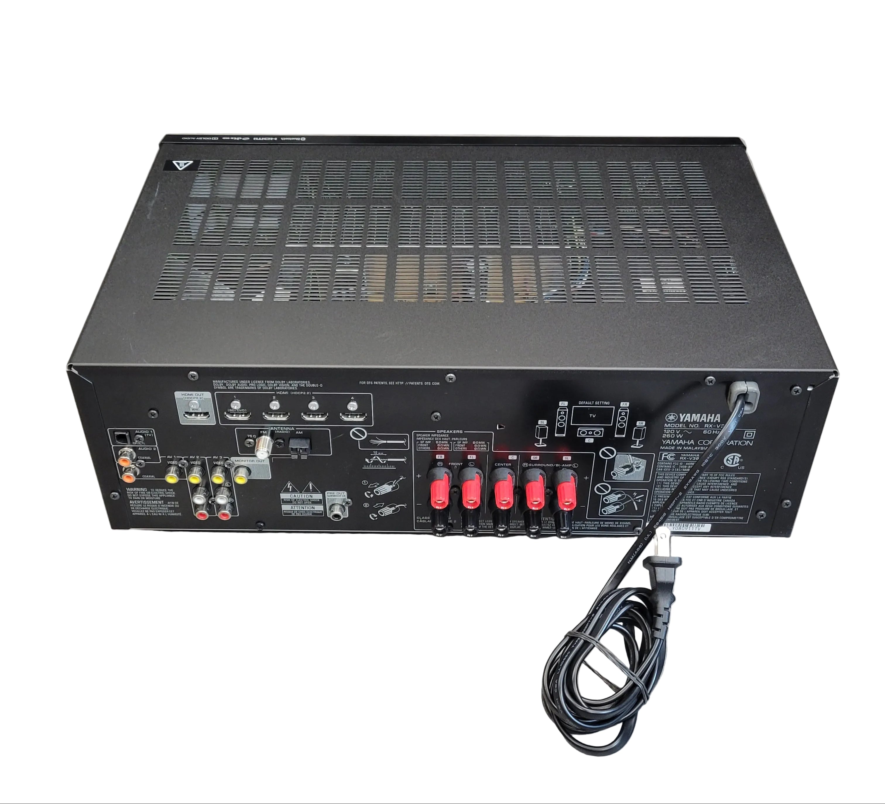 Yamaha RX-V385 Natural Sound AV Receiver Black | PayMore United States