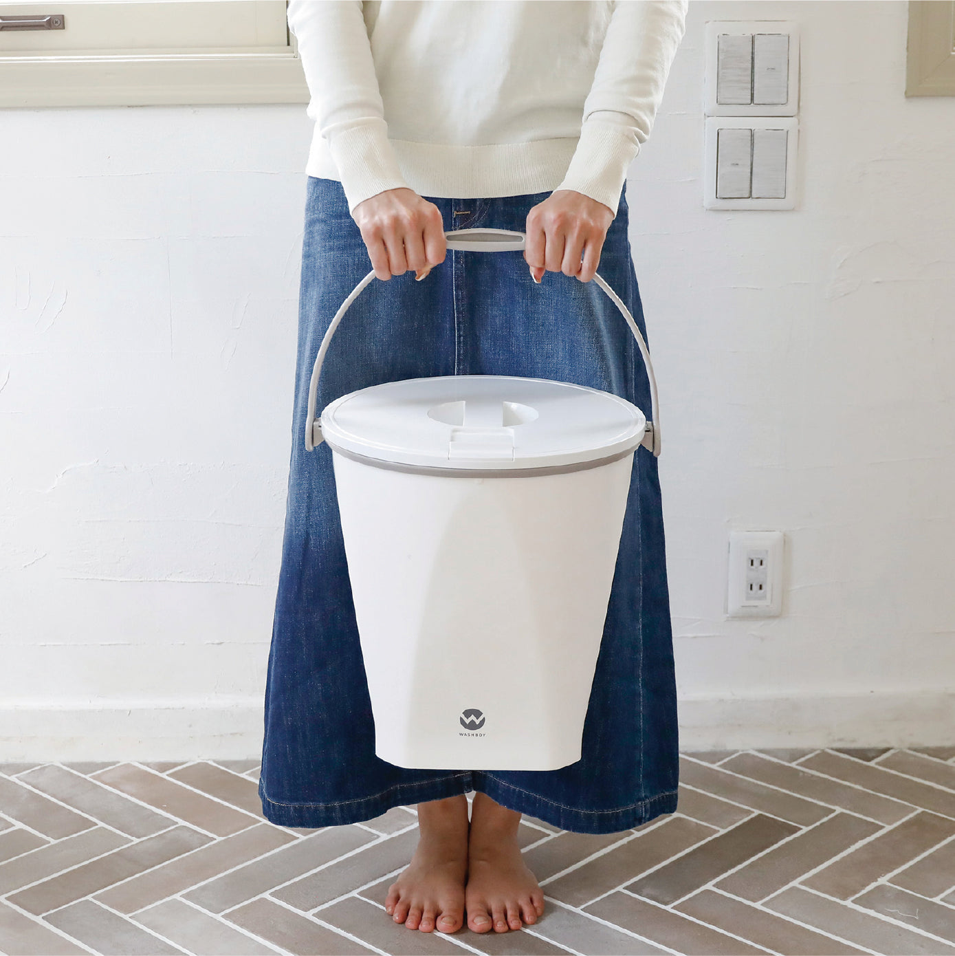 手軽】楽々収納！”分け洗い”できる便利な洗濯バケツ｜ウォッシュボーイ