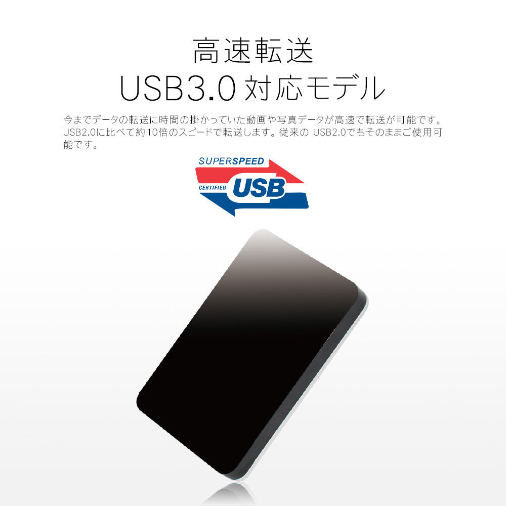 公式】外付けハードディスク 外付けHDD 320GB テレビ録画 Windows11