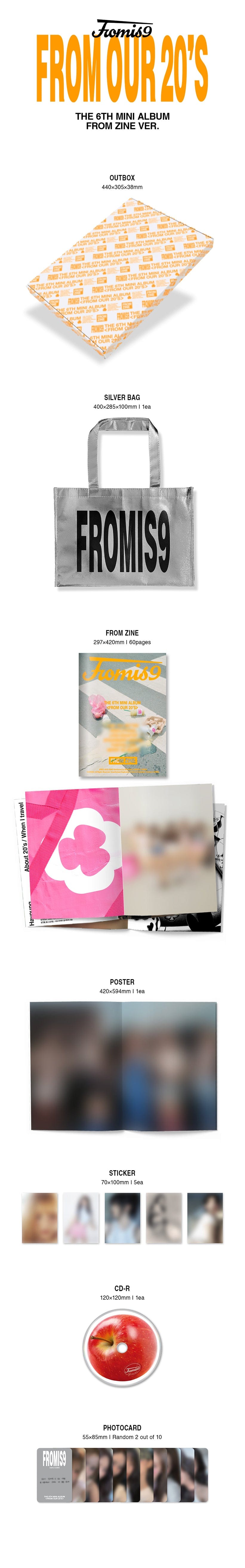 fromis_9 - 6th ミニアルバム [FROM OUR 20'S] (FROM ZINE VER.) 限定盤