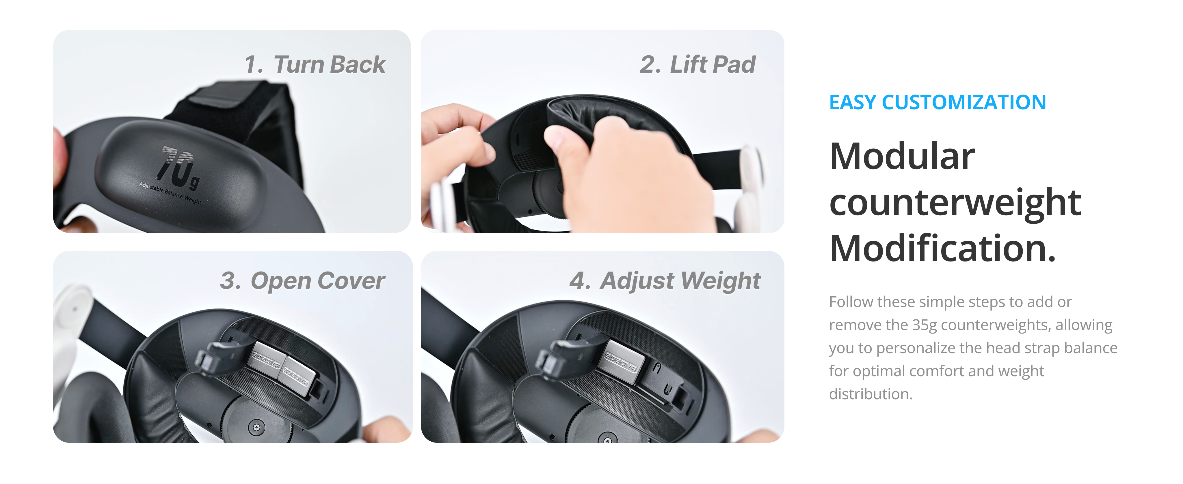 BOBOVR E3 ヘッドストラップ for Quest 3 & 3S - エリートストラップ