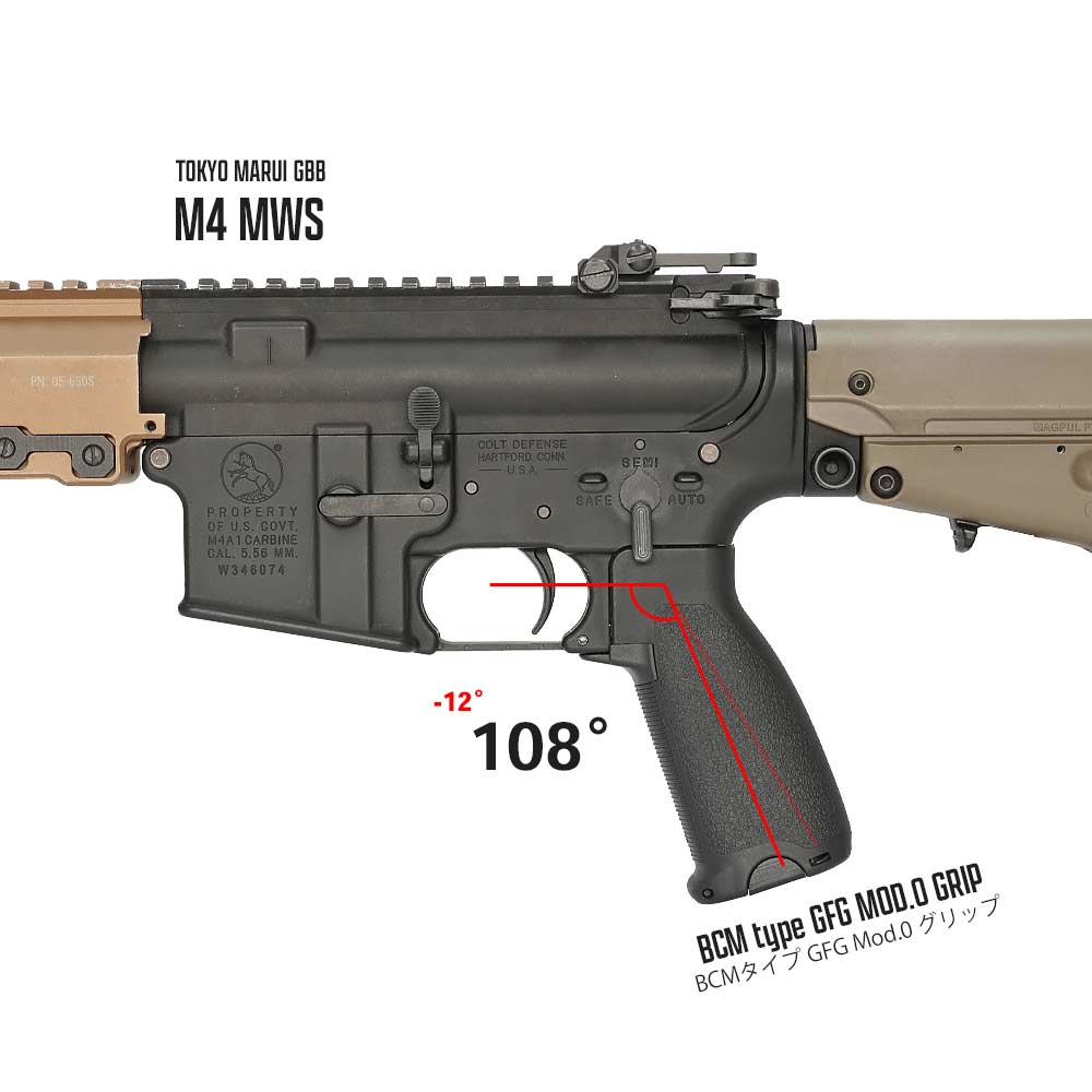 ☆東京マルイ GBB M4シリーズ対応 【 MP製 】 BCM タイプ GFG Mod.0
