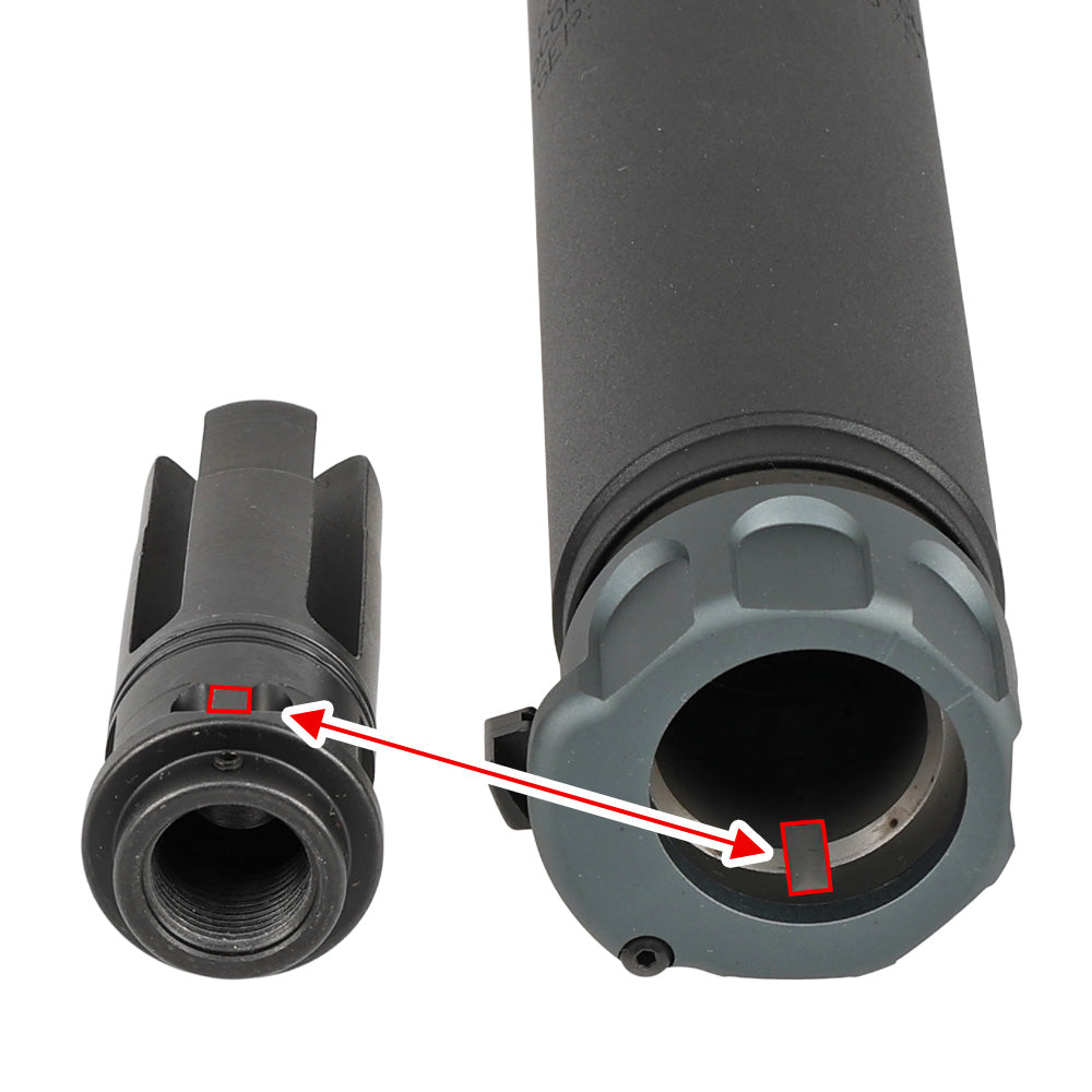 ANGRY GUN 製 】14mm逆ネジ 対応 SF SOCOM556 RC3 QDサプレッサー