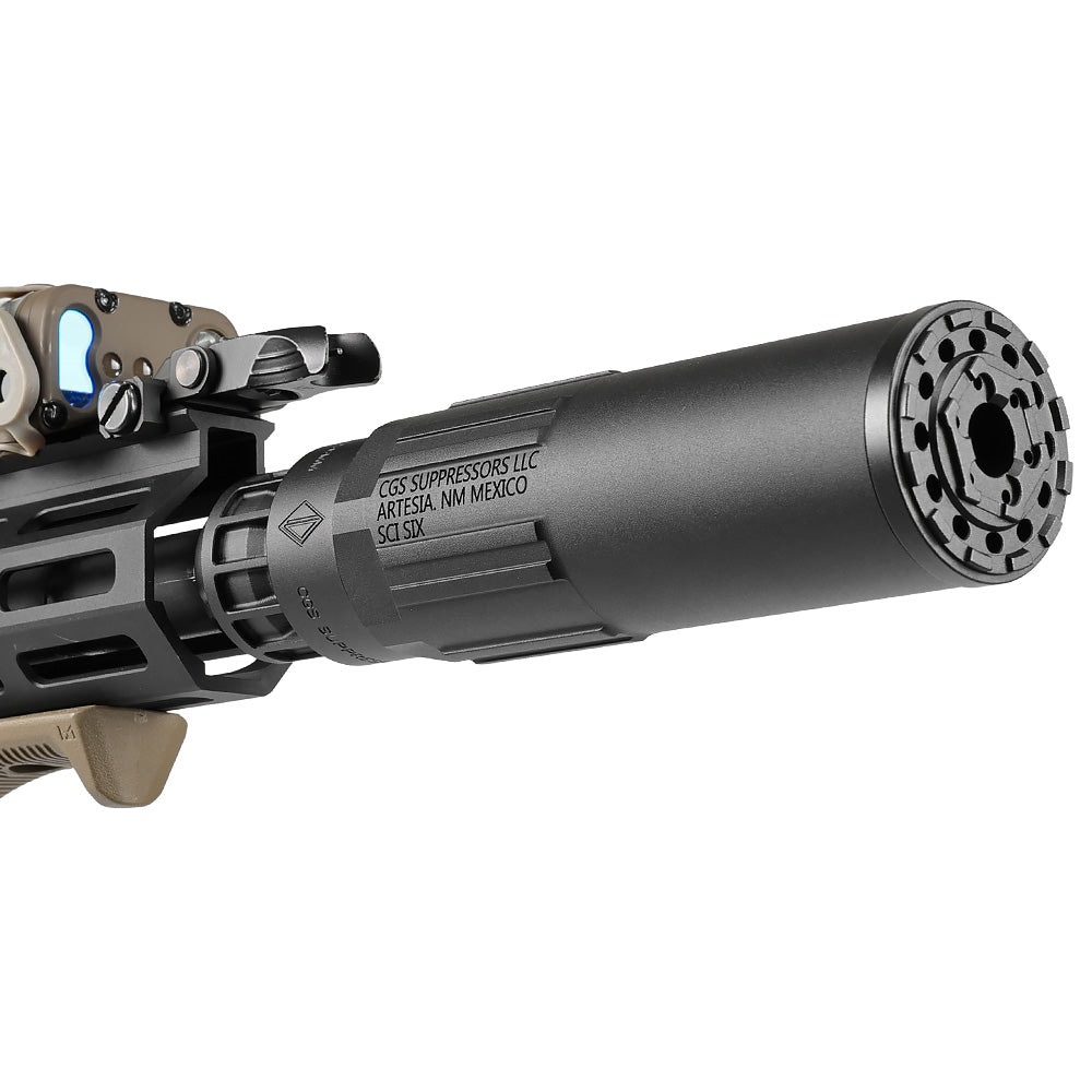 5KU 製 】 14mm 逆ネジ対応 SCI-SIX サイレンサー & フラッシュ