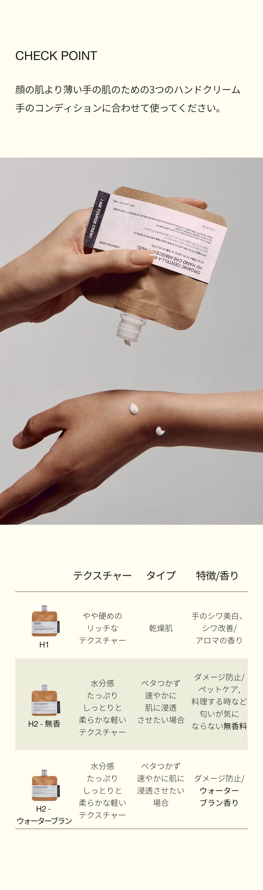 TOUN28 H2 ハンドクリーム 無香 – TOUN28 日本公式販売店