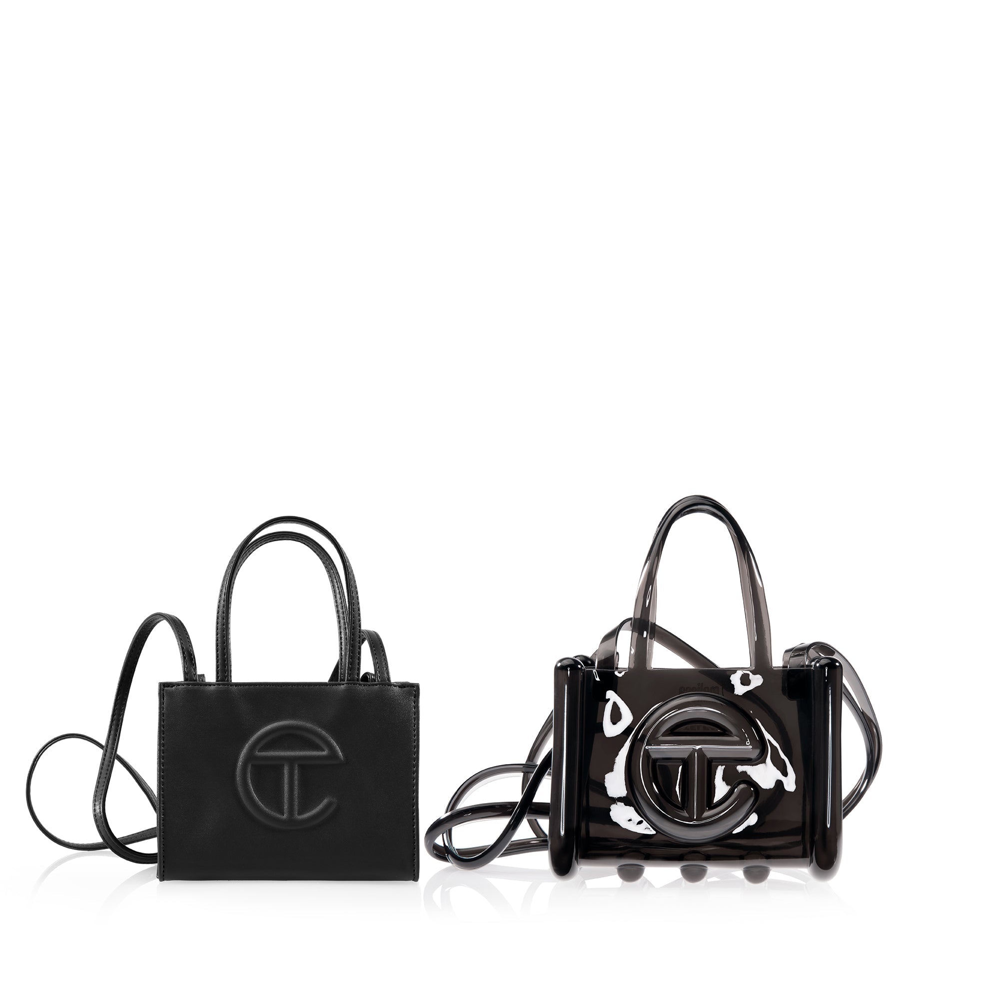 Melissa x Telfar Small Jelly Shopper - Clear Black