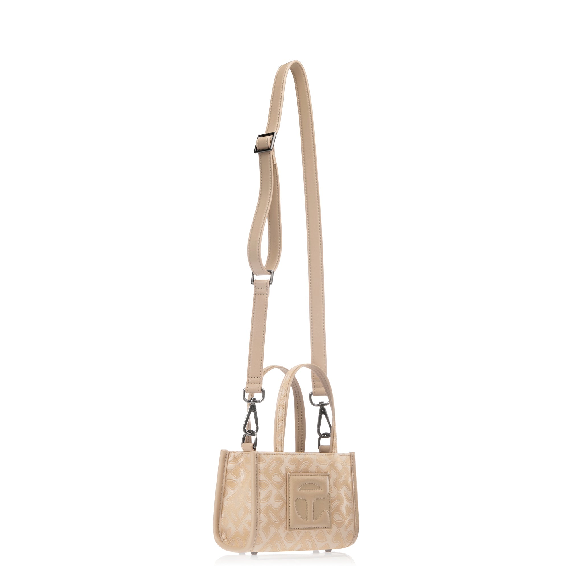 Small Jacquard Shopper - Cream Monogram
