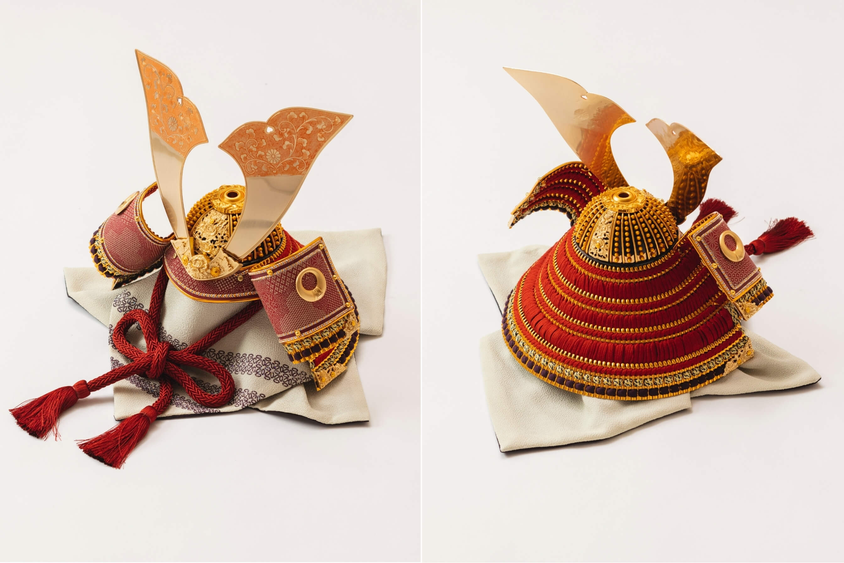 金色に鏨彫の大兜 – 人形工房 左京