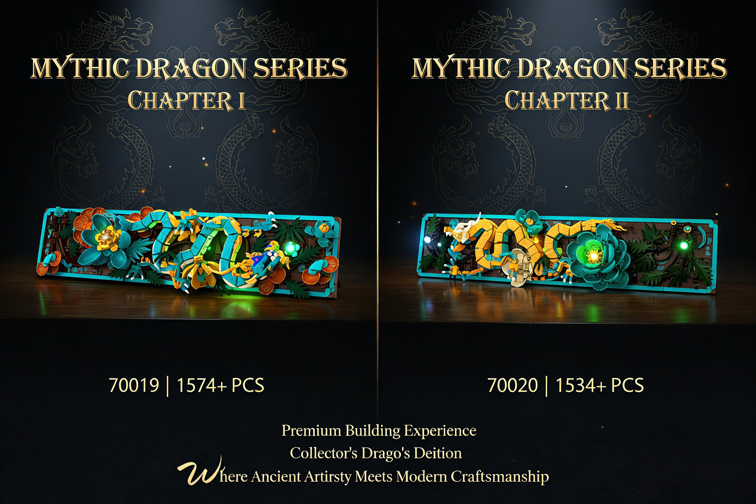 JMBricklayer Mythic Dragon Tiles 70020 | 1532 + PCS – jmbricklayer