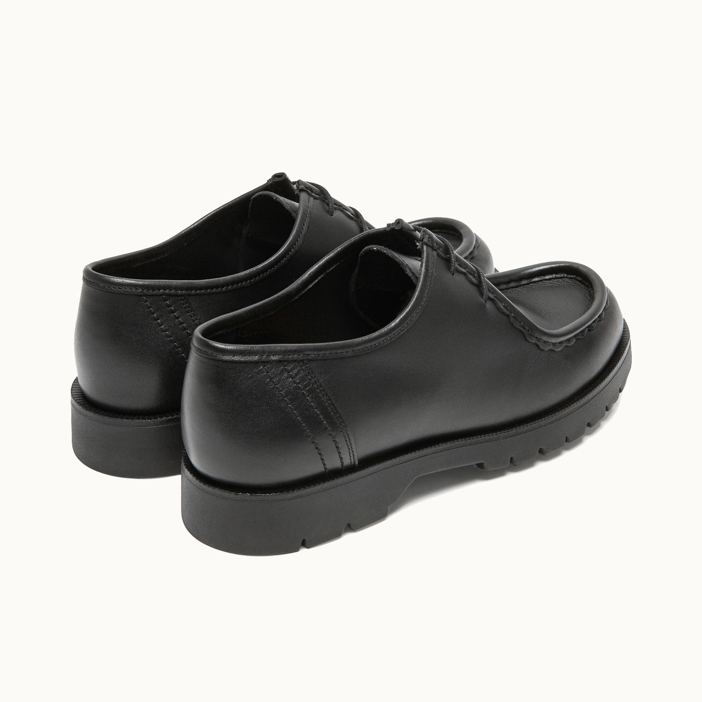 Leather Tyrolean Shoes | PADROR Black – Kleman
