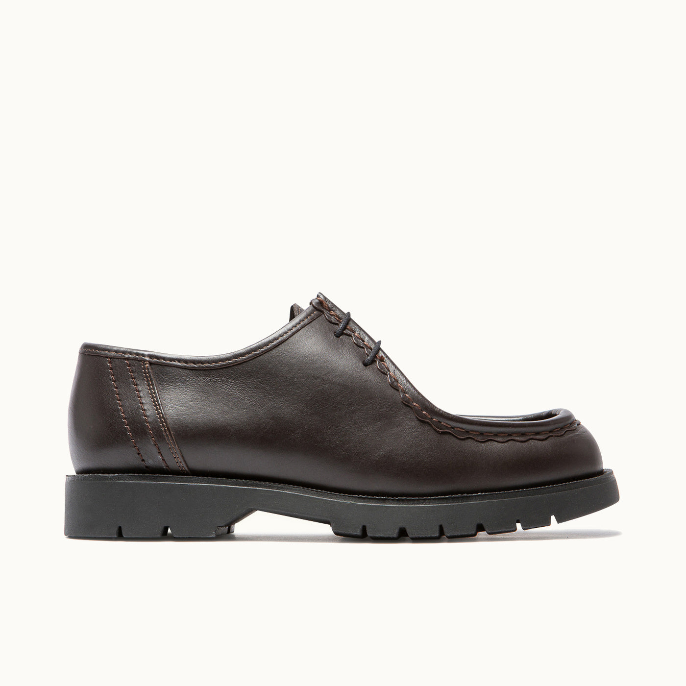 Leather Tyrolean Shoes | PADROR Black – Kleman