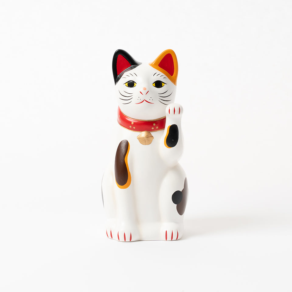 中外陶園 招き猫 瀬戸型 ミケ 左手 5号 [6546]｜Discover Japan 公式