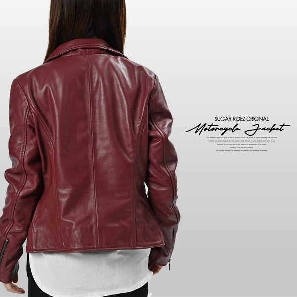 SugarRidez QUEEN JKT ReddishBLACK SLJ102 レザージャケット | バイク