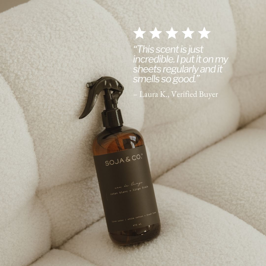 Linen Water | White Cotton + Fresh Linen | SOJA&CO.