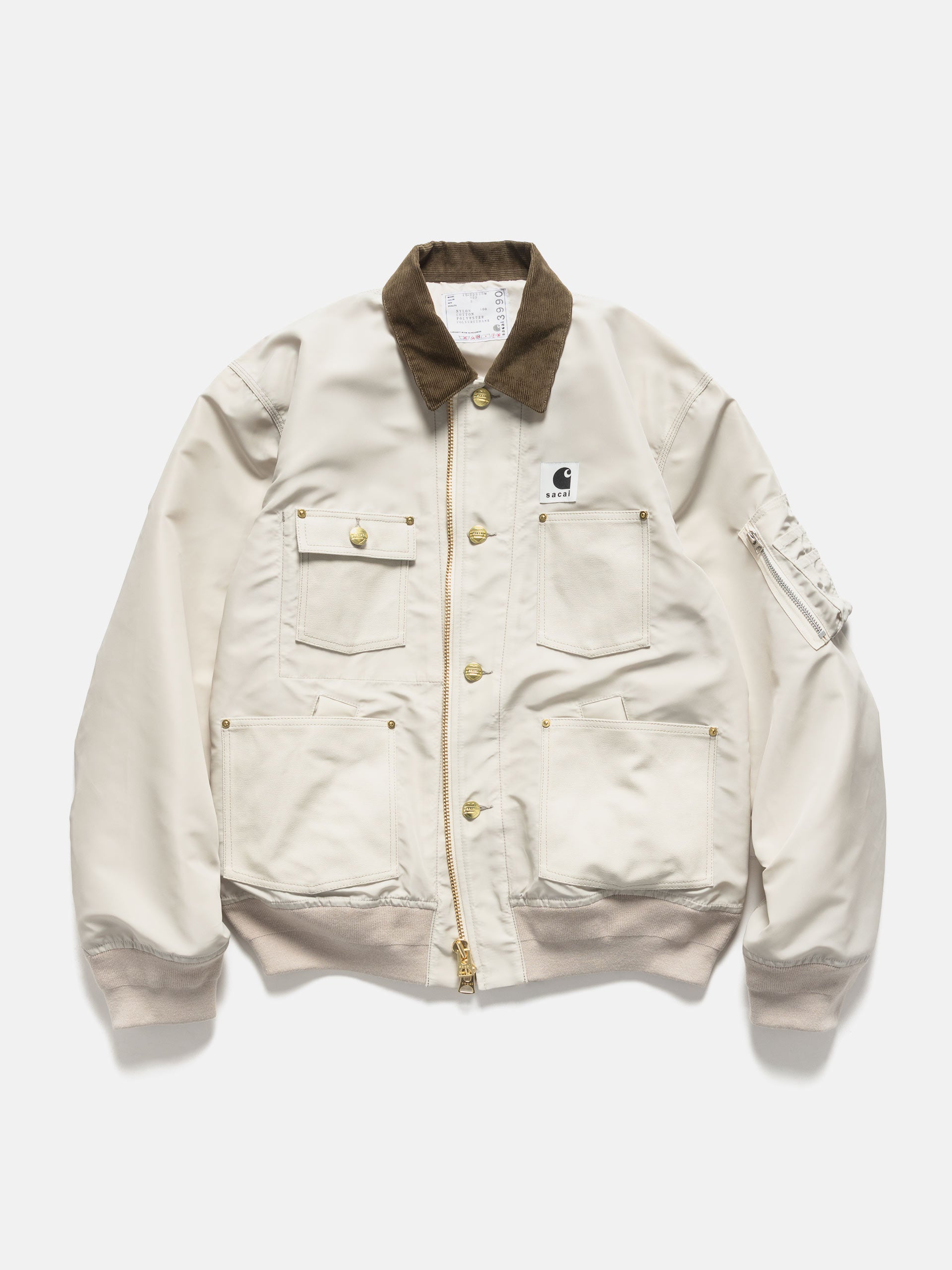 x Carhartt WIP Nylon Twill x Duck Blouson Ivory | HAVEN