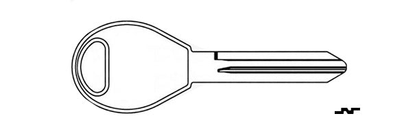 10 x DA34 - X237 - Nissan - Infiniti - Metal Key Blank (10 PACK