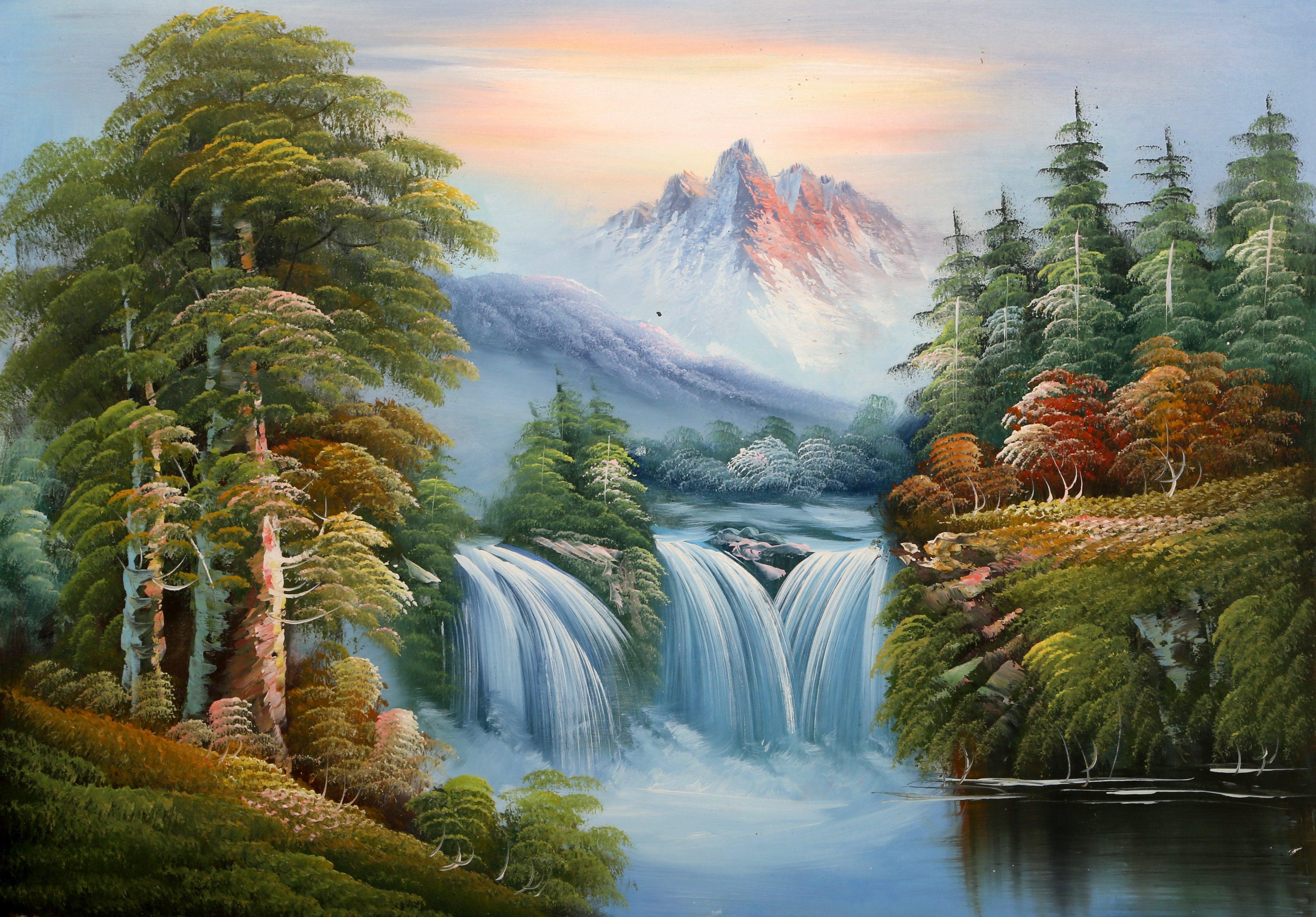 Mountain Landscape With Waterfall (64) | Shumu Fu | RoGallery