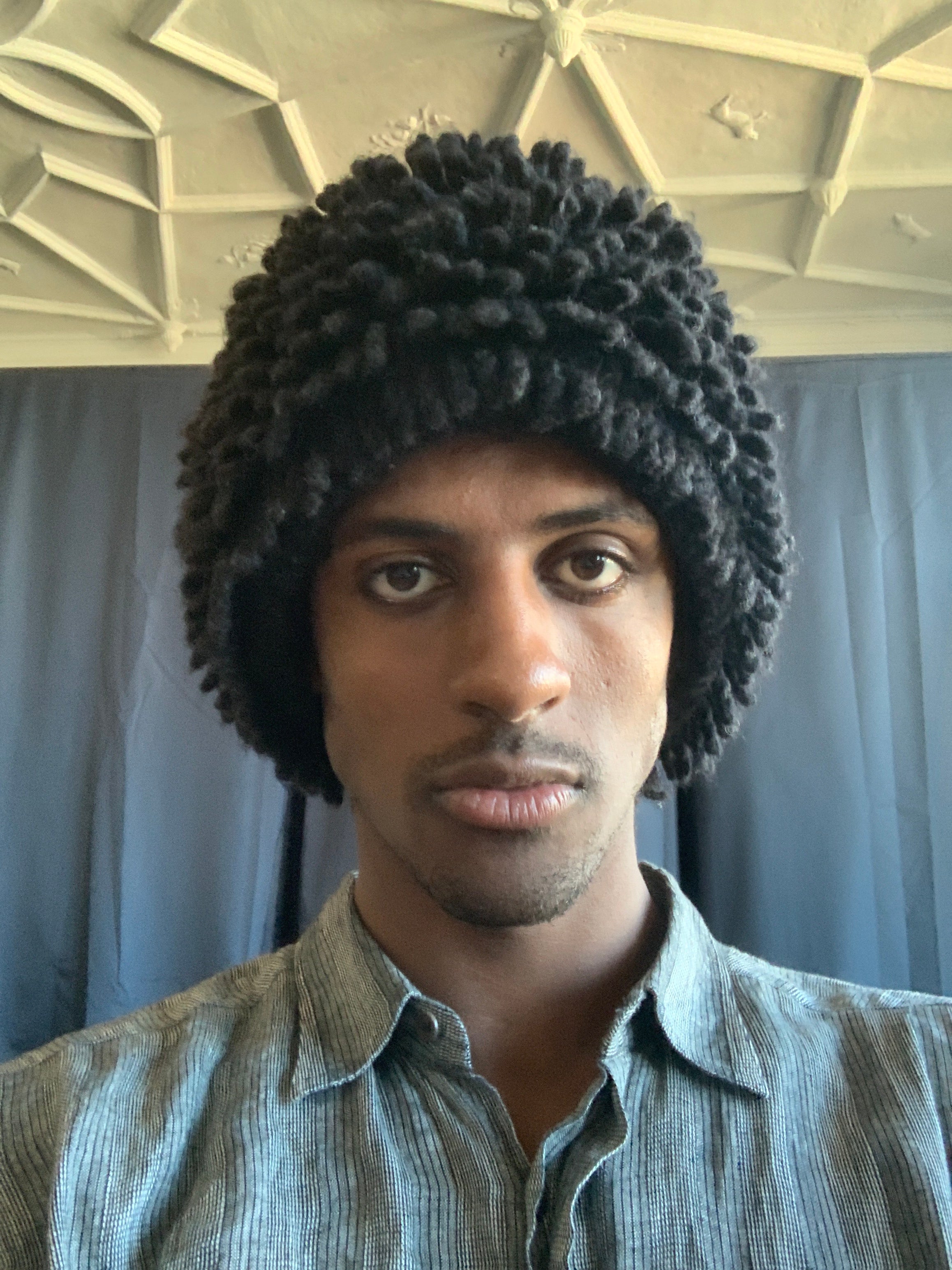 aw2003 Issey Miyake Furry Hair Hat - Size OS | Constant Practice