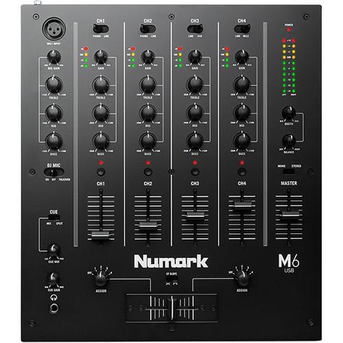 Numark M6 4-Channel USB DJ Mixer | RedOne Music Canada