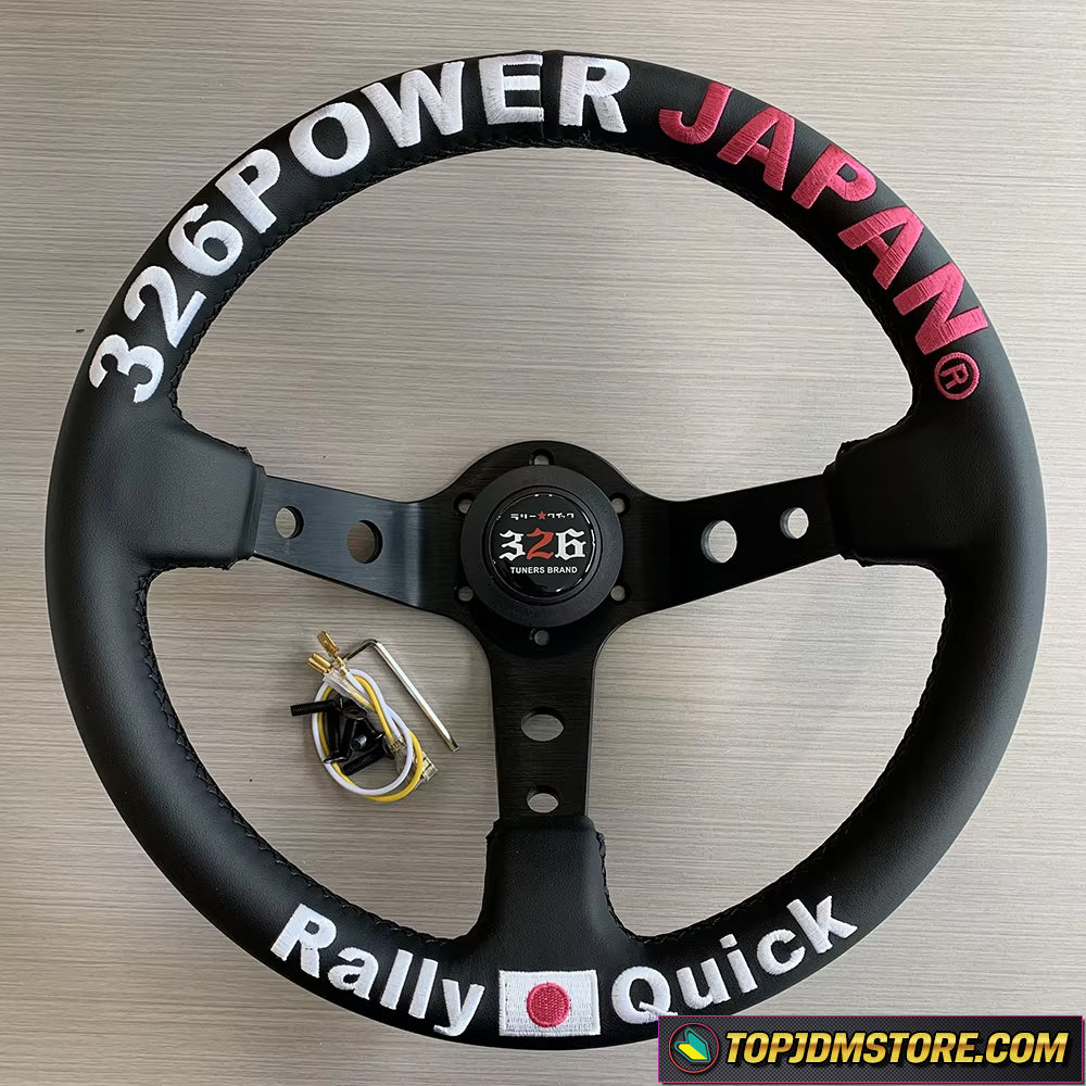 326 Power Japan Steering Wheel | 330mm Deep Dish JDM – Top JDM Store