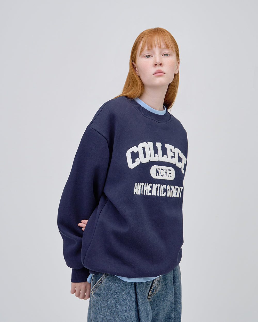 コレクトロゴスウェットシャツ - ネイビー - NCOVER | 60% - アジア