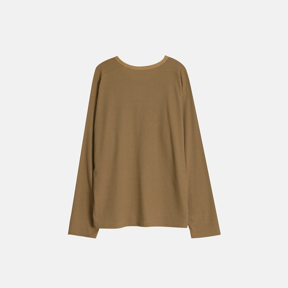 ASCLO ラッセルヘンリーネックリブTシャツ (3color) - ASCLO | 60