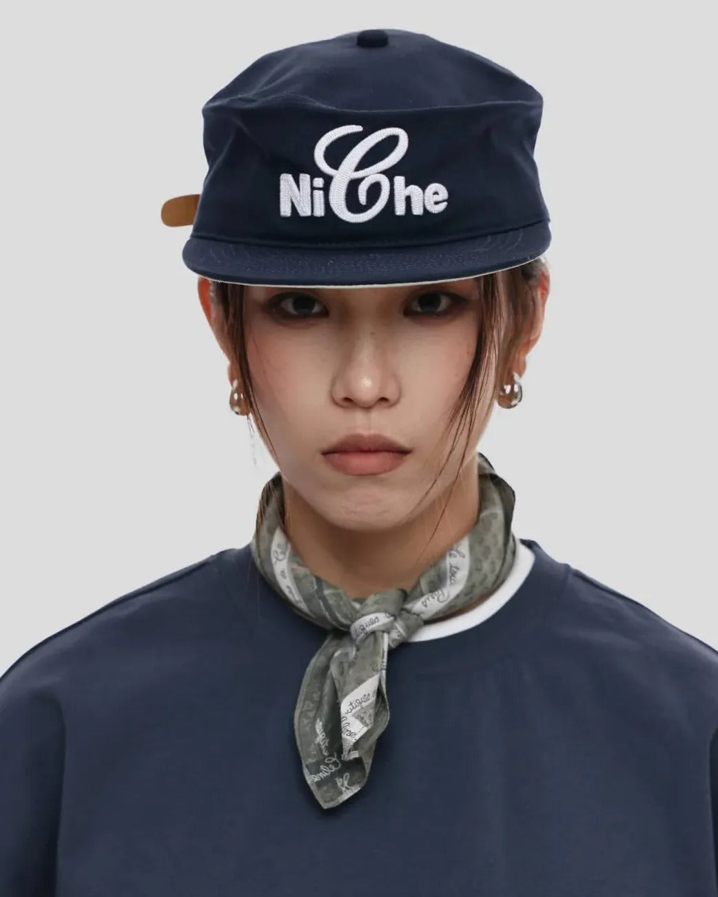 6cRAyon x Niche ピルボックス帽キャップ（ネイビー） - ZIPPER | 60