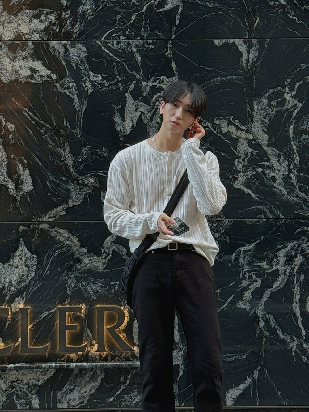 ASCLO ヘンリーネックニットロングT (4color) - ASCLO | 60% - アジア