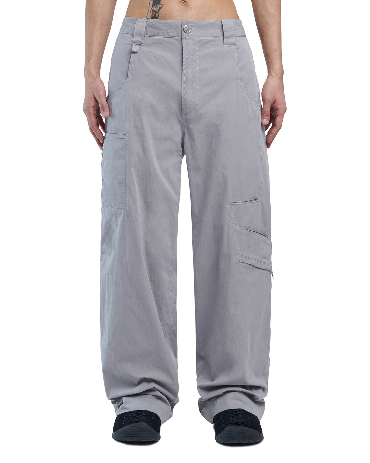 NOMADIK カーゴパンツ XL 777 パッチワーク グレー ネイビー