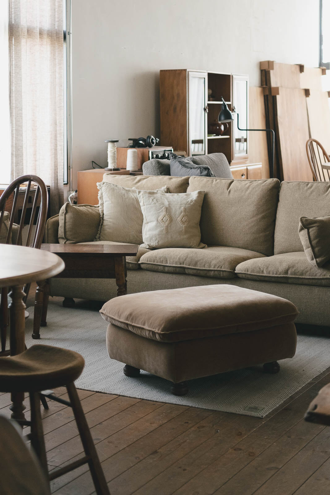 メルさんサムライ】Francfranc ソファ オットマン メルさんサムライ