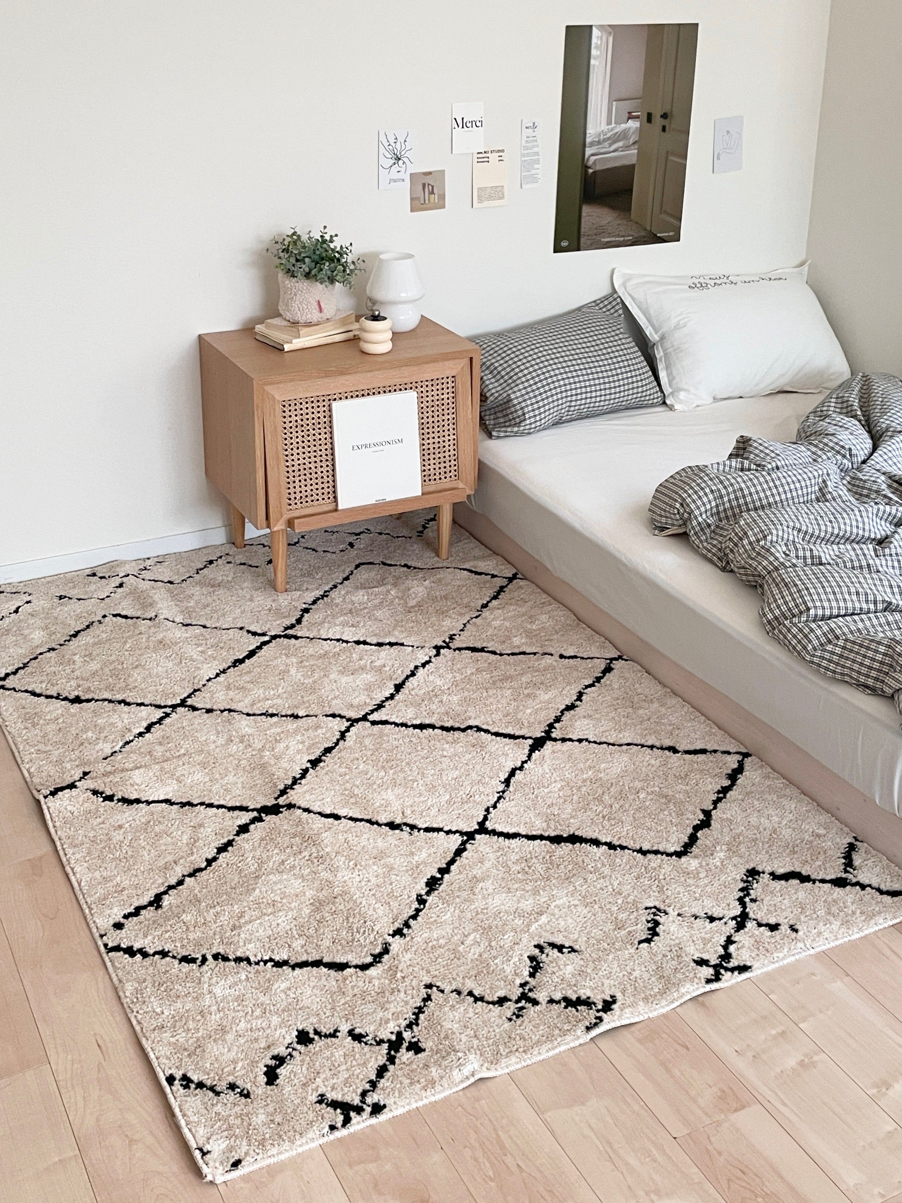 daily 洗えるラグ moroccan｜ベニワレン おしゃれ カーペット 抗菌