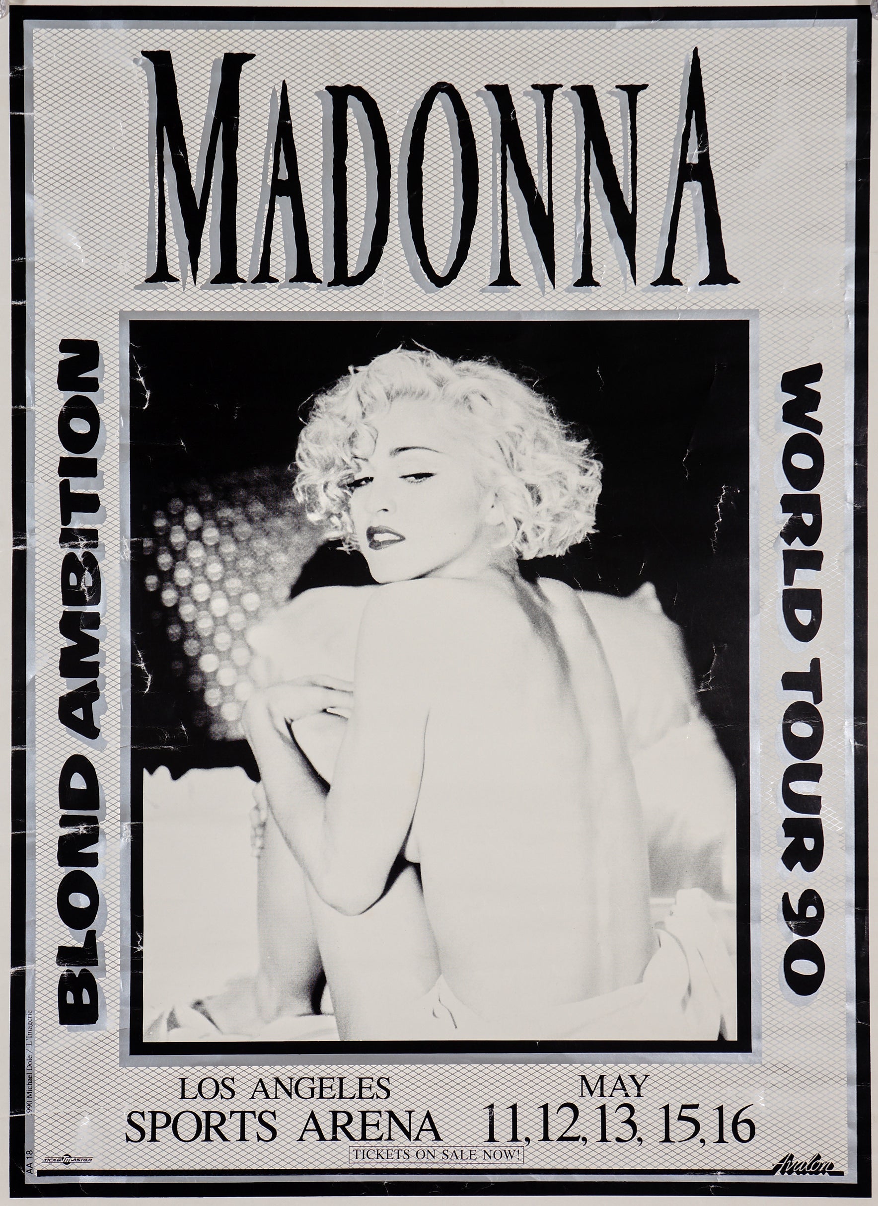 Madonna- Blond Ambition Tour- Original Vintage Poster - Authentic