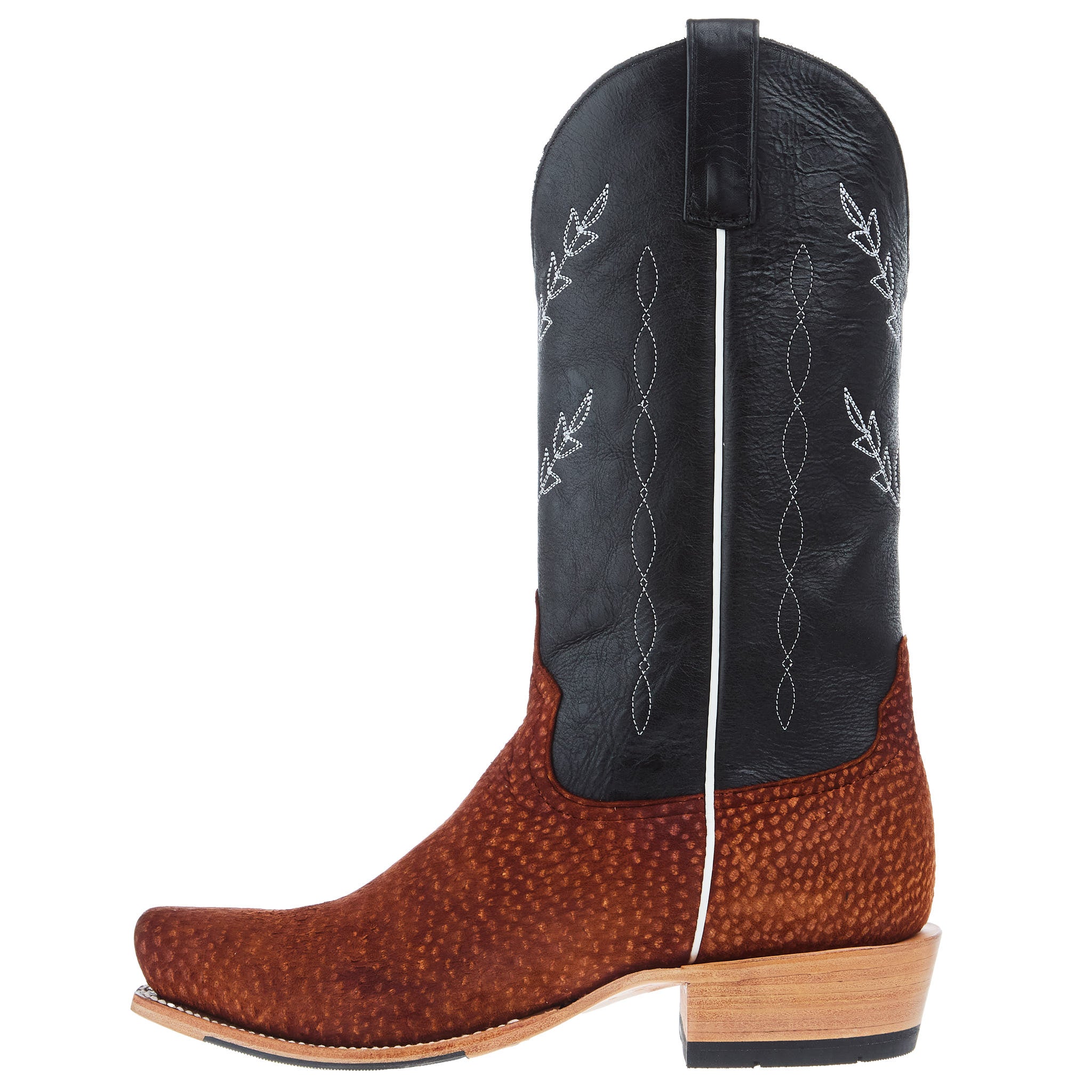 Horse Power Top Hand Men`s Grey Carpincho 13in Wine Texas Top