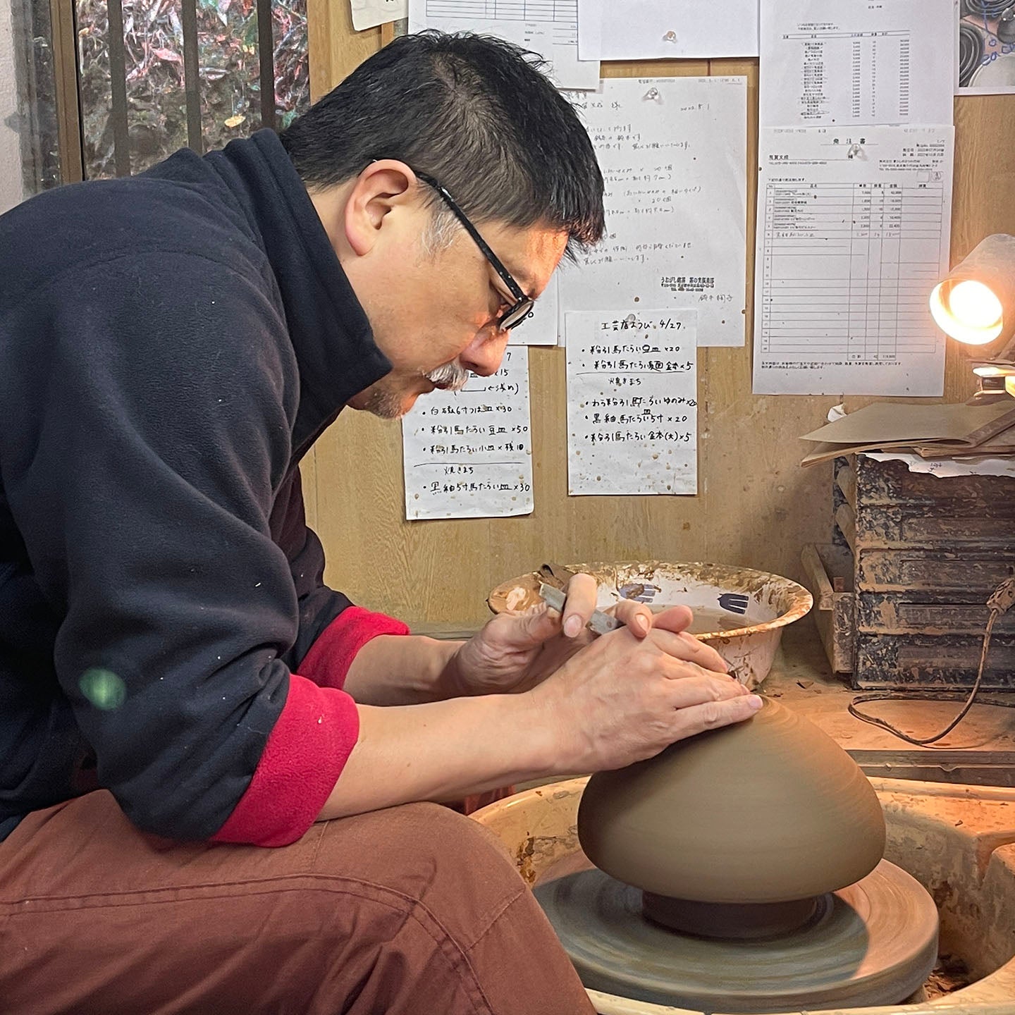 荒賀文成 粉引き5寸馬盥皿(荒賀文成) – 煎茶堂東京オンライン