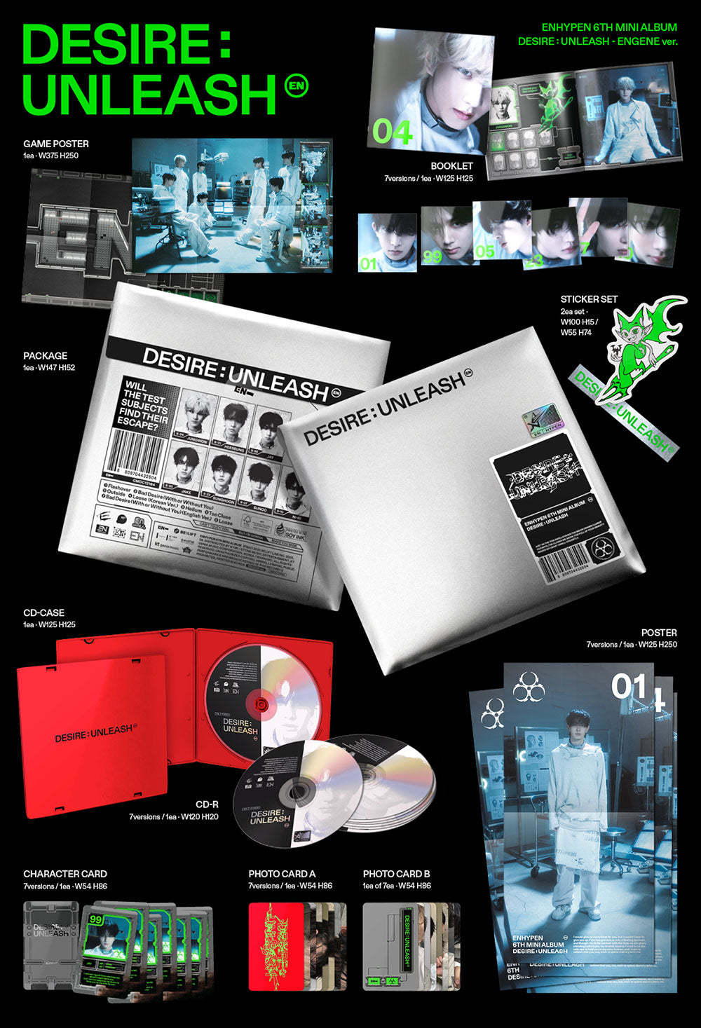 ENHYPEN] Desire : Unleash : Engene Ver – krmerch