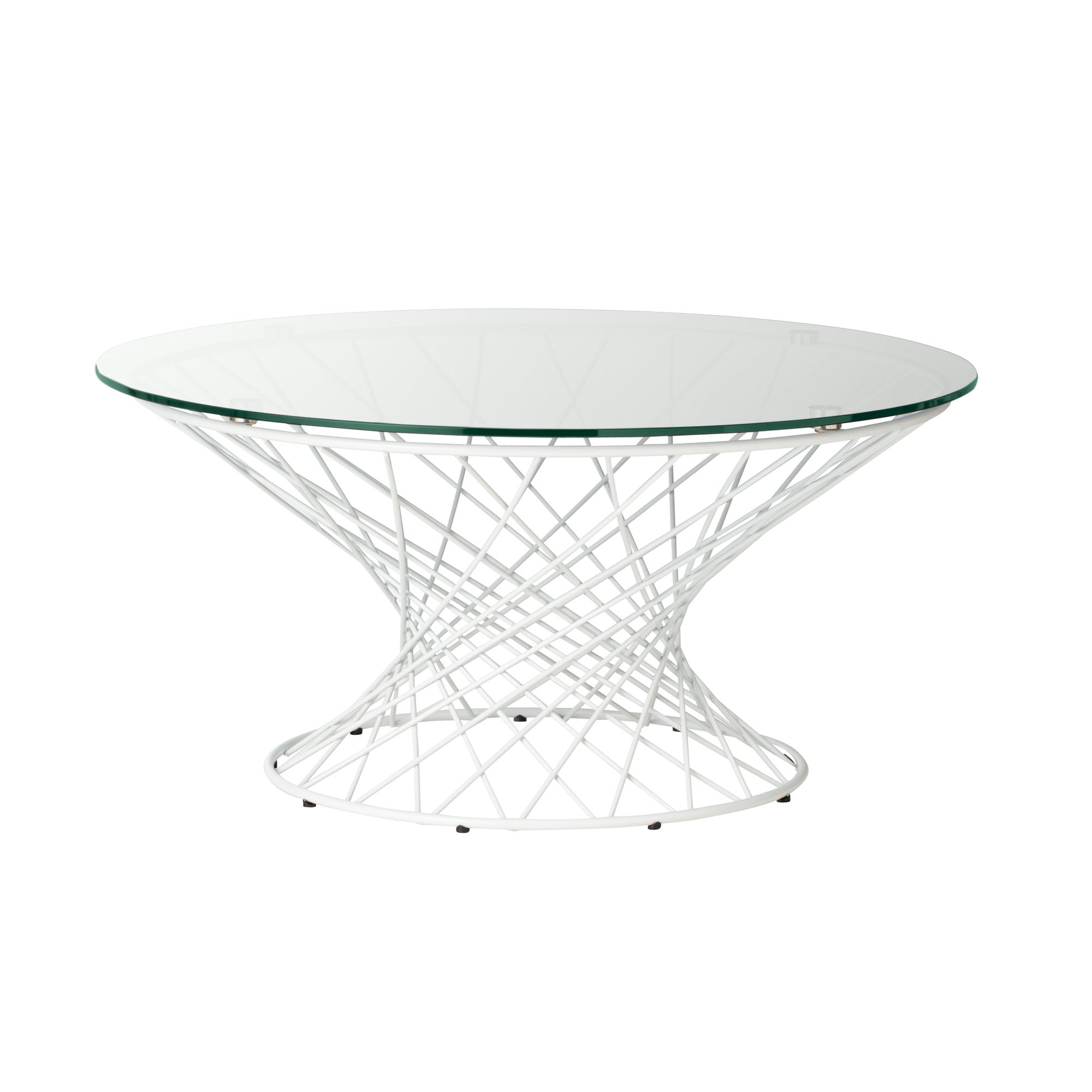 マーリア コーヒーテーブル 大理石×ホワイト（φ800） | Francfranc