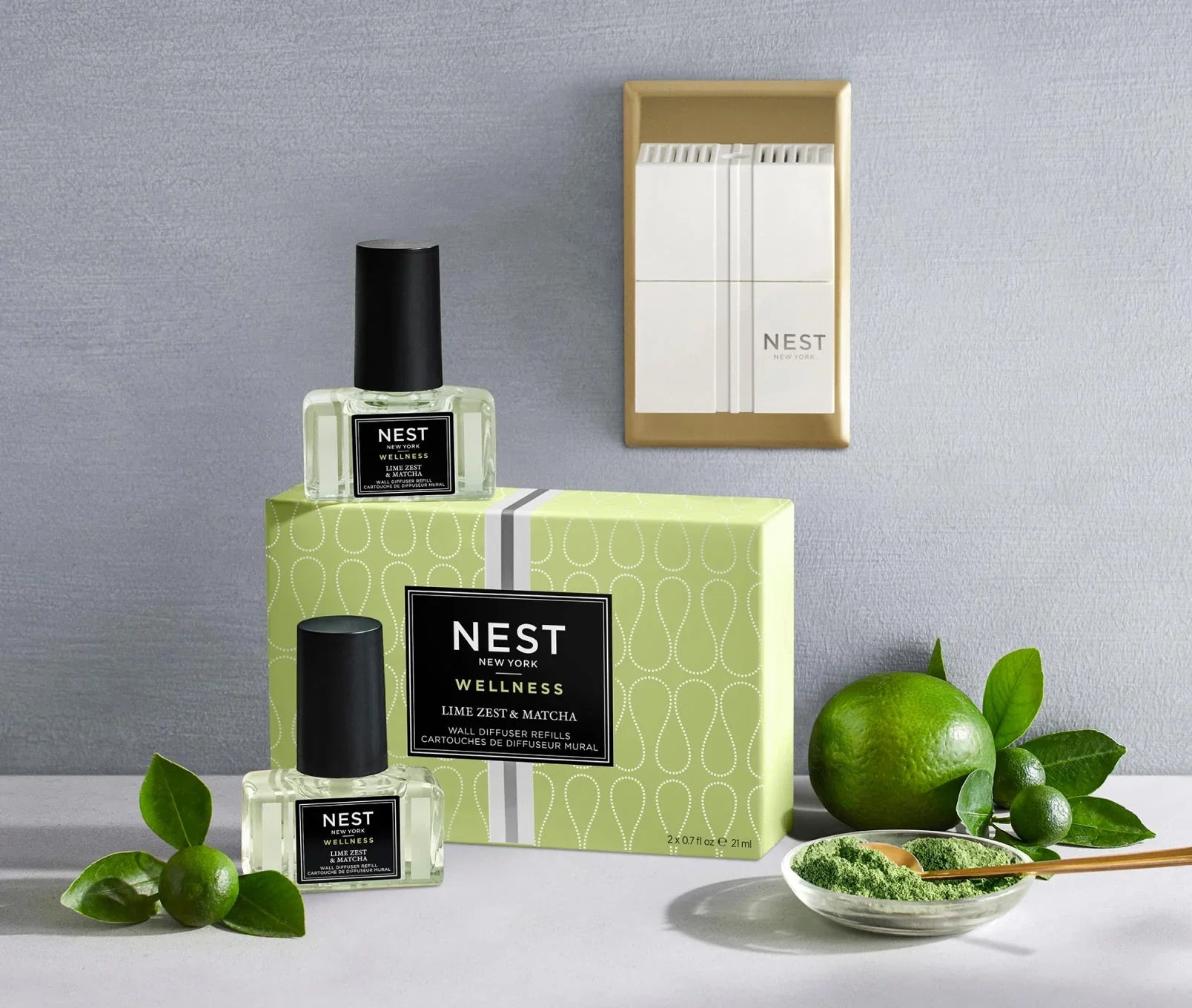 Lime Zest Matcha Refills For Wall Dif | NEST New York