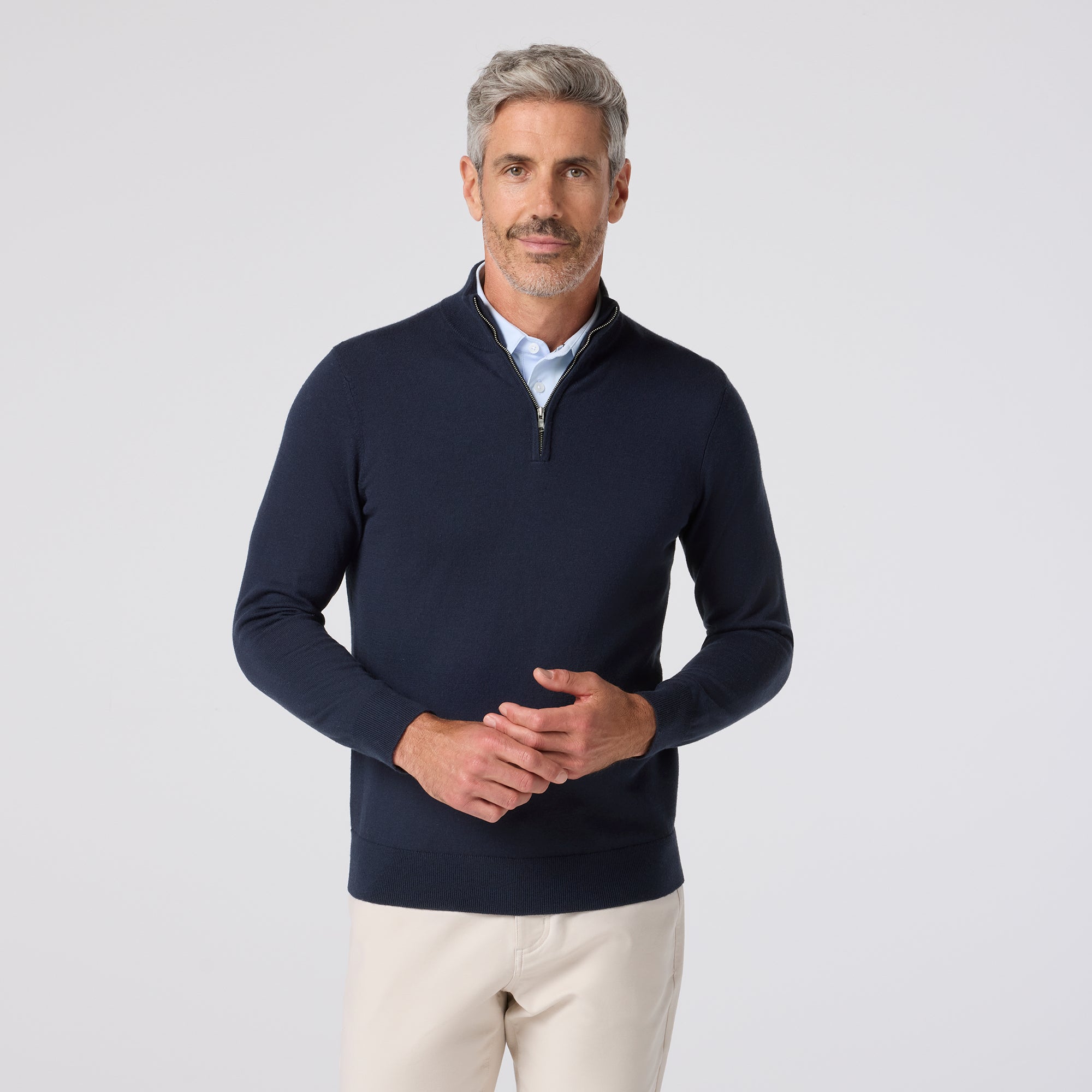 Navy Heritage Quarter Zip | Mizzen+Main
