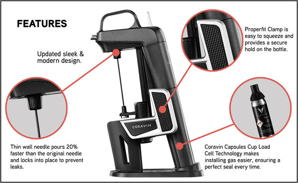 Coravin Model Two Elite System in Rose Gold & 2 Capsule pack