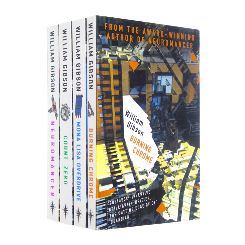 William Gibson Neuromancer Trilogy Collection 4 Books Set Pack