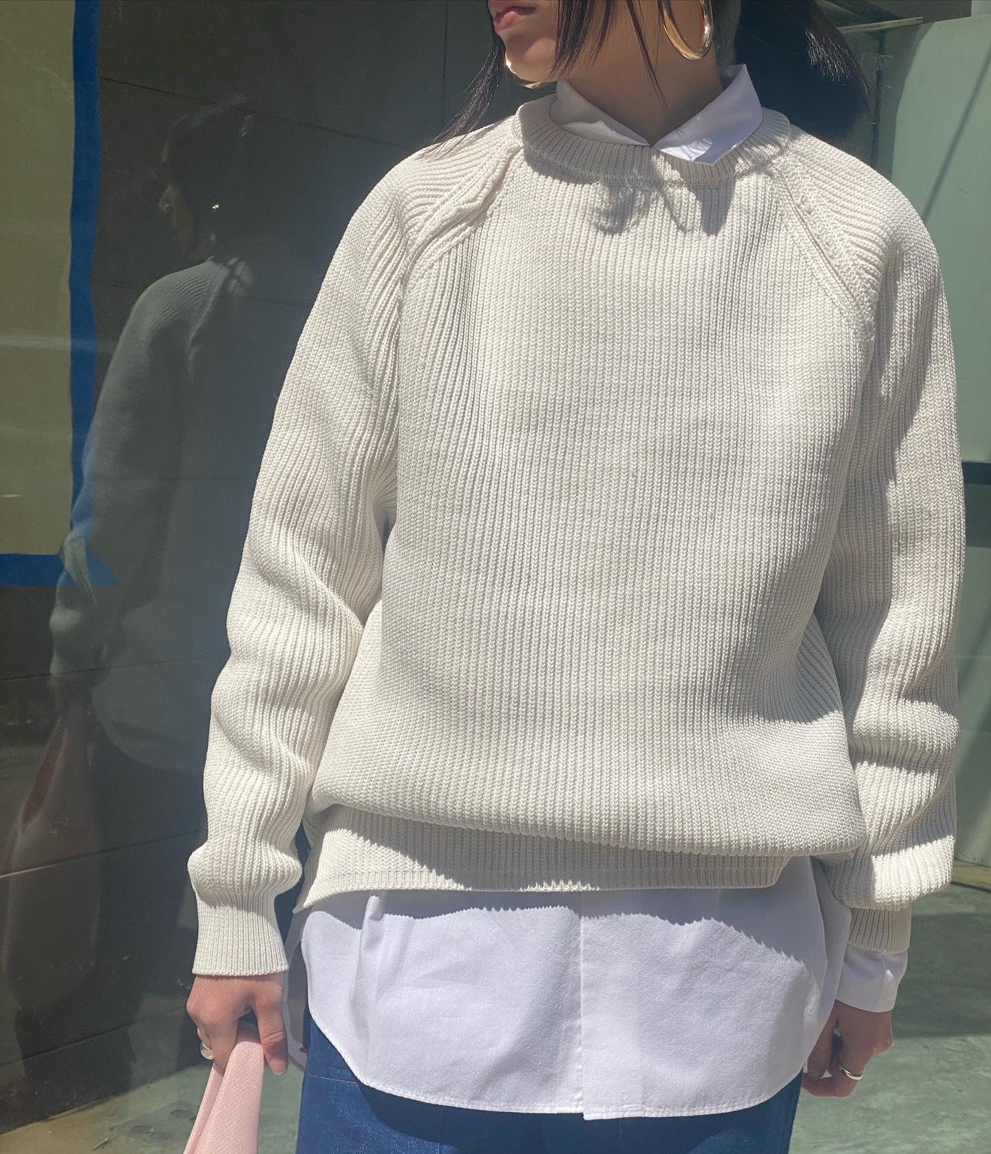 nanamica SS22 - 5G Crew Neck Sweater and Wind Shirt – nanamica NEW