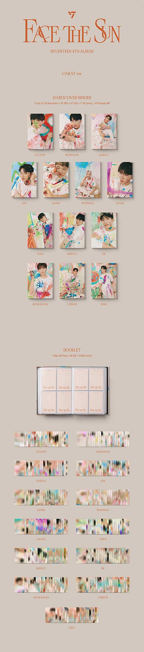 SEVENTEEN - 4th Album 'Face the Sun' (CARAT Ver.) – ASTRONORD