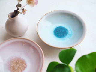 萩焼 天龍窯 モモイロ小皿 ¥880 大人の焼き物