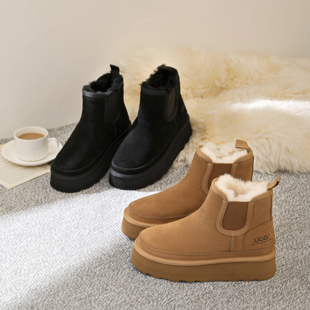 チェルシーUGGプラットフォームブーツ