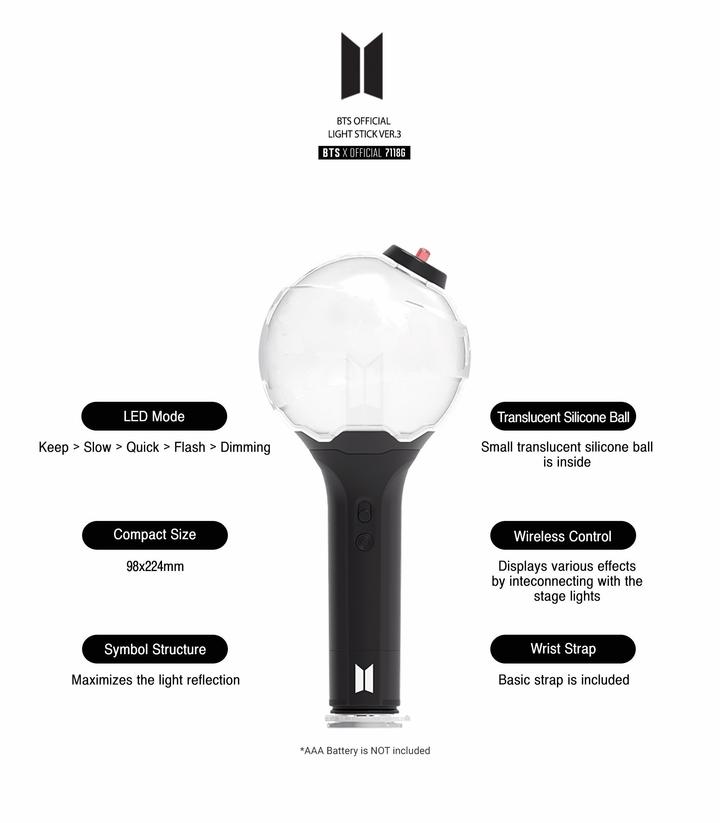BTS | 방탄소년단 | OFFICIAL ARMY BOMB LIGHT STICK ver. 3 – KPOP