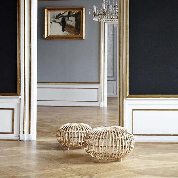 Sika Design L Franco Albini ラタンオットマン L ②